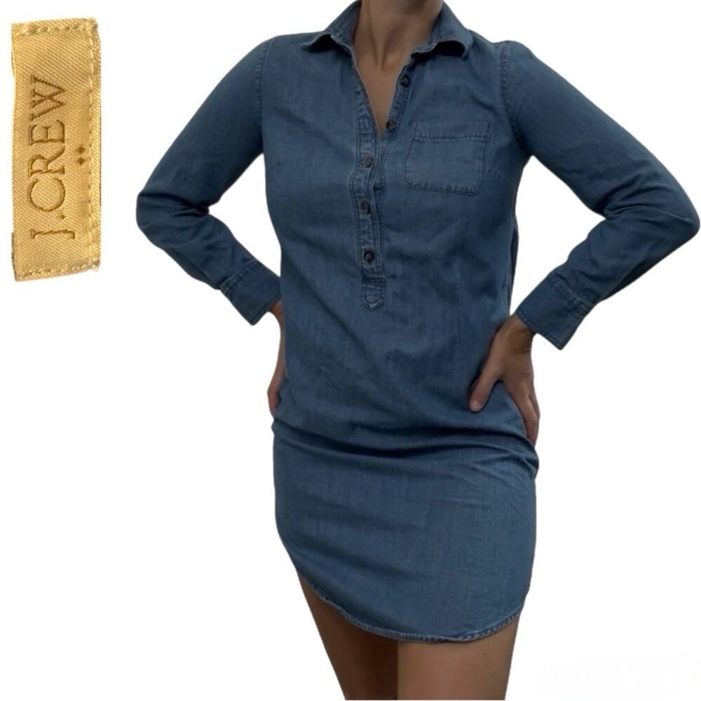 J.Crew Chambray Shirt Dress Size XXSmall